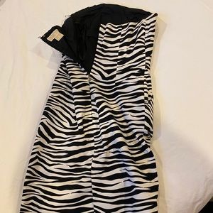 Micheal Kors dinner zebra print dress- worn 3 x